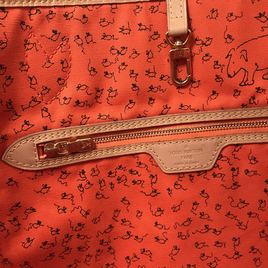LOUIS VUITTON Catgram Neverfull MM M44441 Tote bag