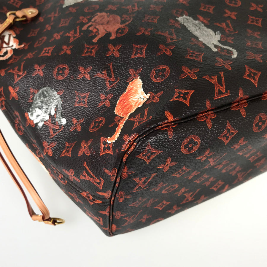 LOUIS VUITTON Catgram Neverfull MM M44441 Tote bag