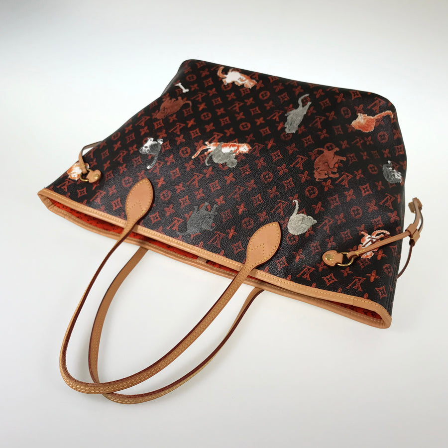 LOUIS VUITTON Catgram Neverfull MM M44441 Tote bag