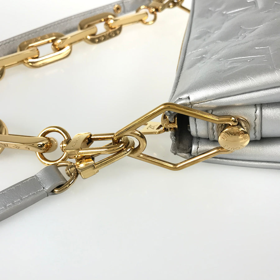 LOUIS VUITTON Monogram Embossed Coussin BB M20567 Shoulder bag