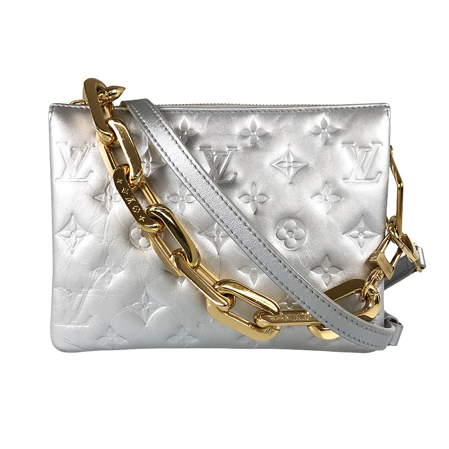 LOUIS VUITTON Monogram Embossed Coussin BB M20567 Shoulder bag