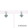 Earring Platinum Paraiba Tourmaline
