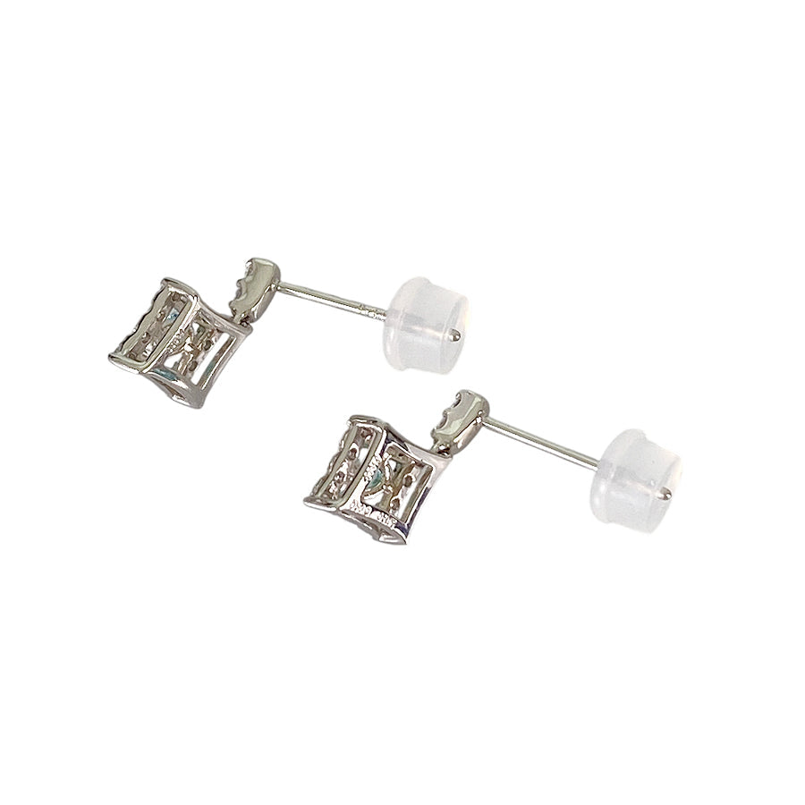 Earring Platinum Paraiba Tourmaline