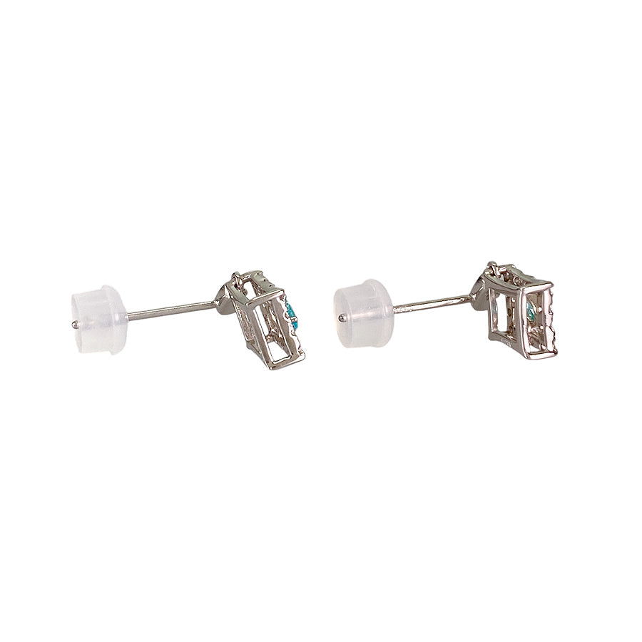 Earring Platinum Paraiba Tourmaline