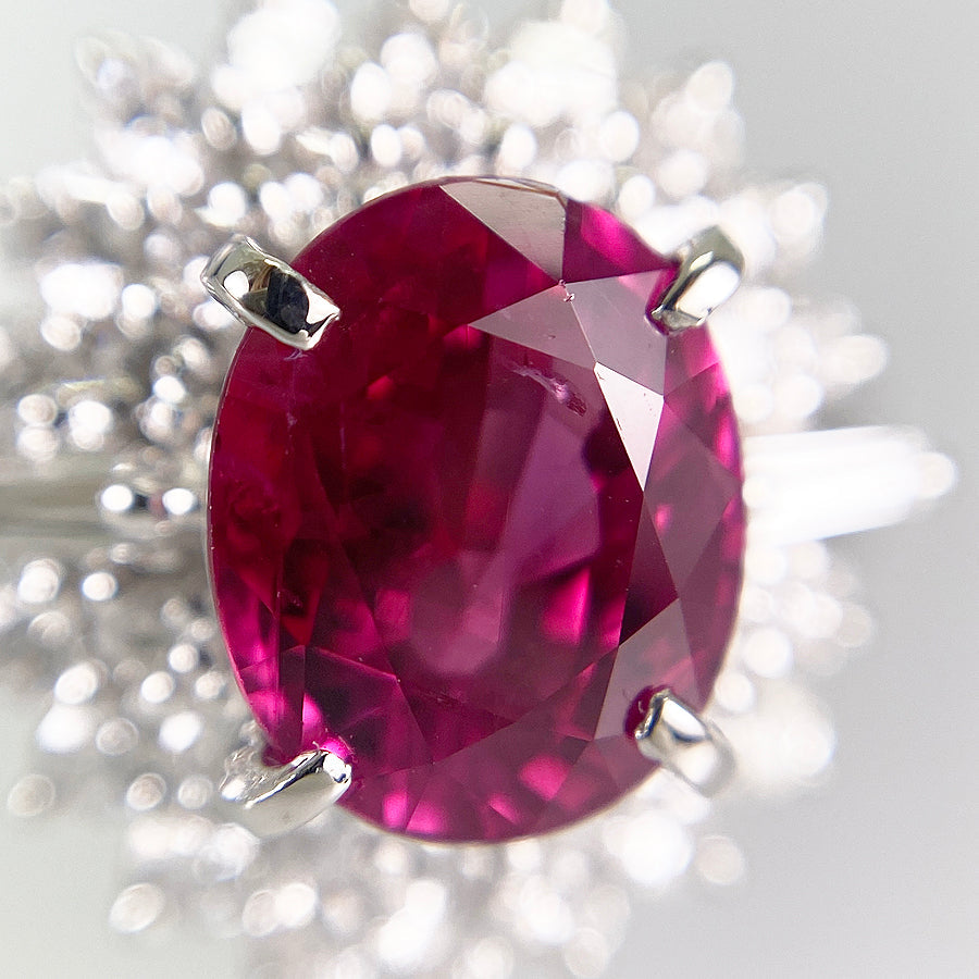 Ring Platinum Ruby