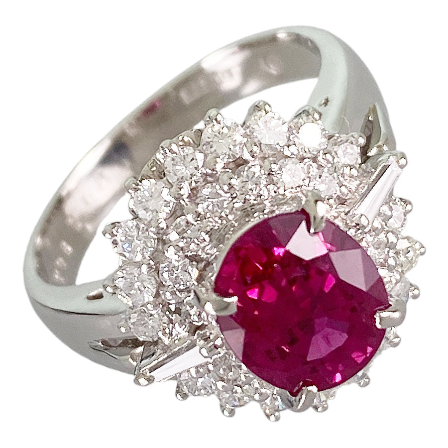 Ring Platinum Ruby