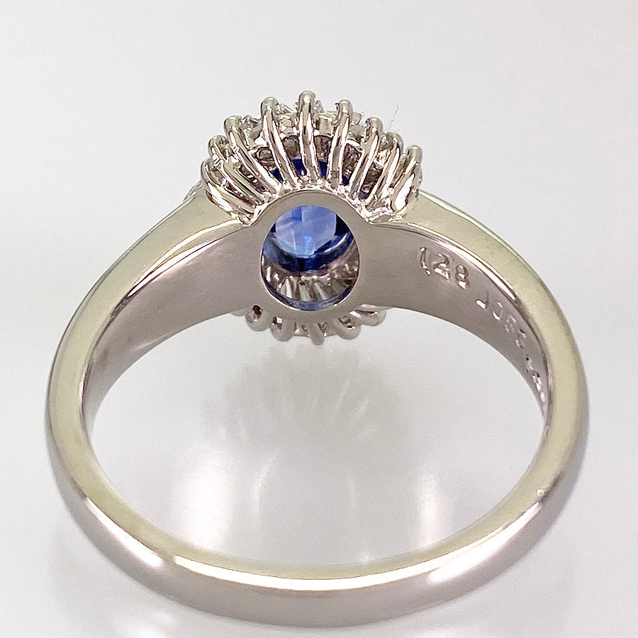 Ring Platinum Sapphire