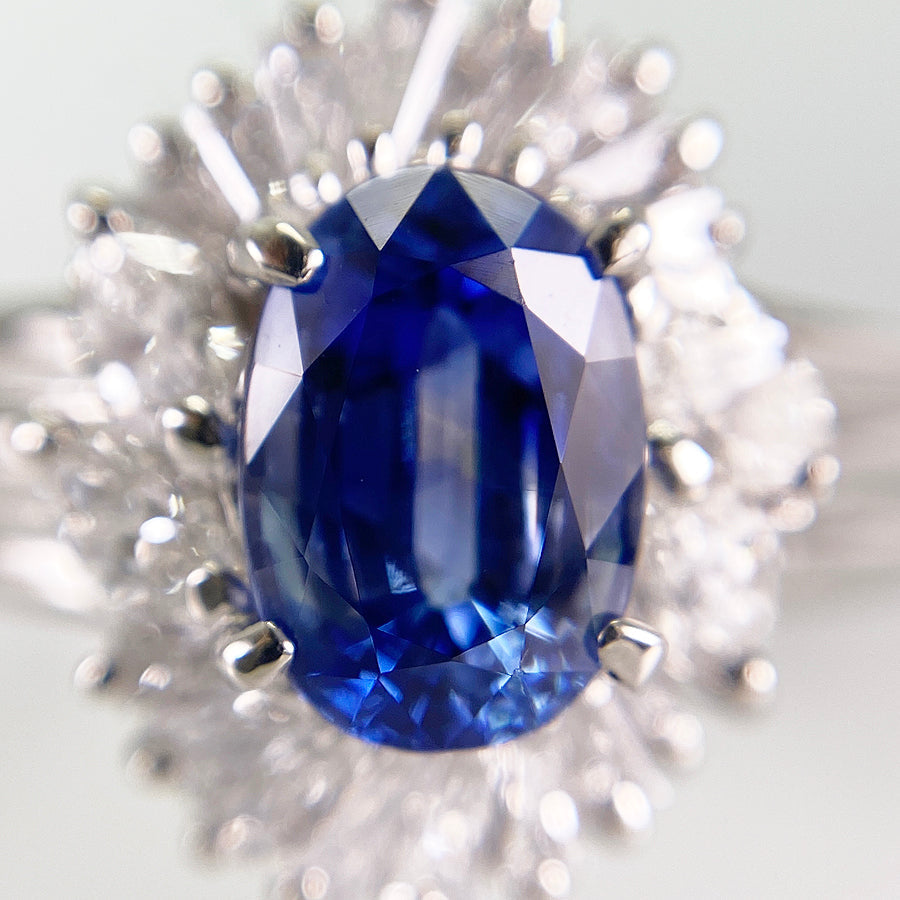 Ring Platinum Sapphire