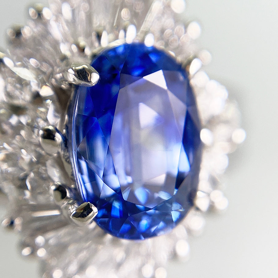 Ring Platinum Sapphire