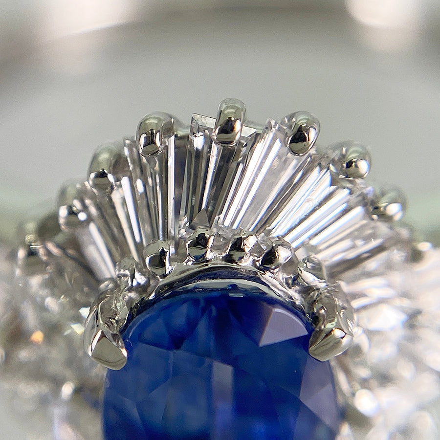 Ring Platinum Sapphire