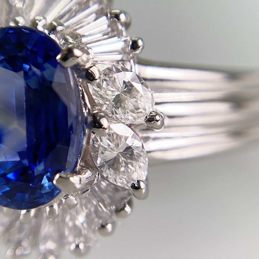 Ring Platinum Sapphire