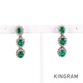 Earring White gold Emerald
