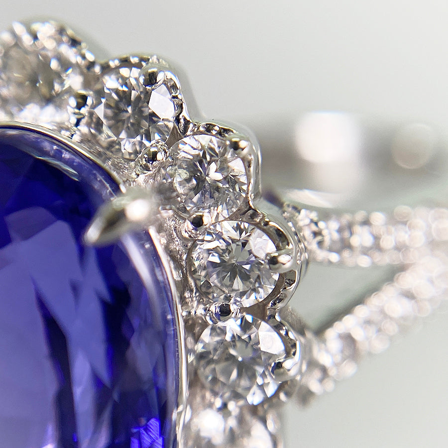 Ring Platinum Tanzanite