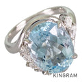 Ring Platinum Aquamarine