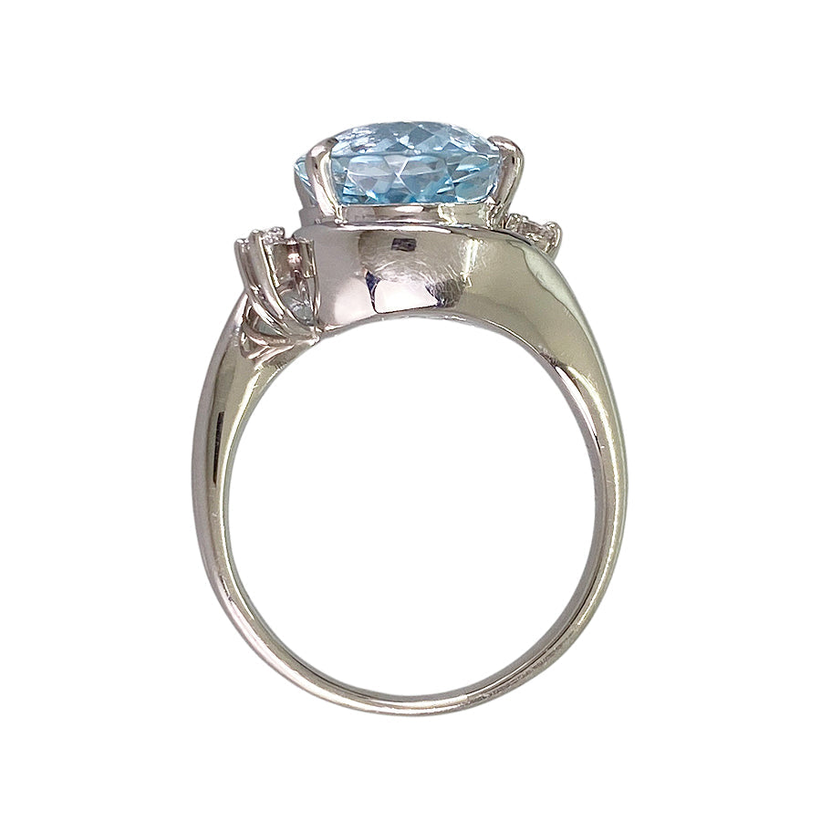 Ring Platinum Aquamarine