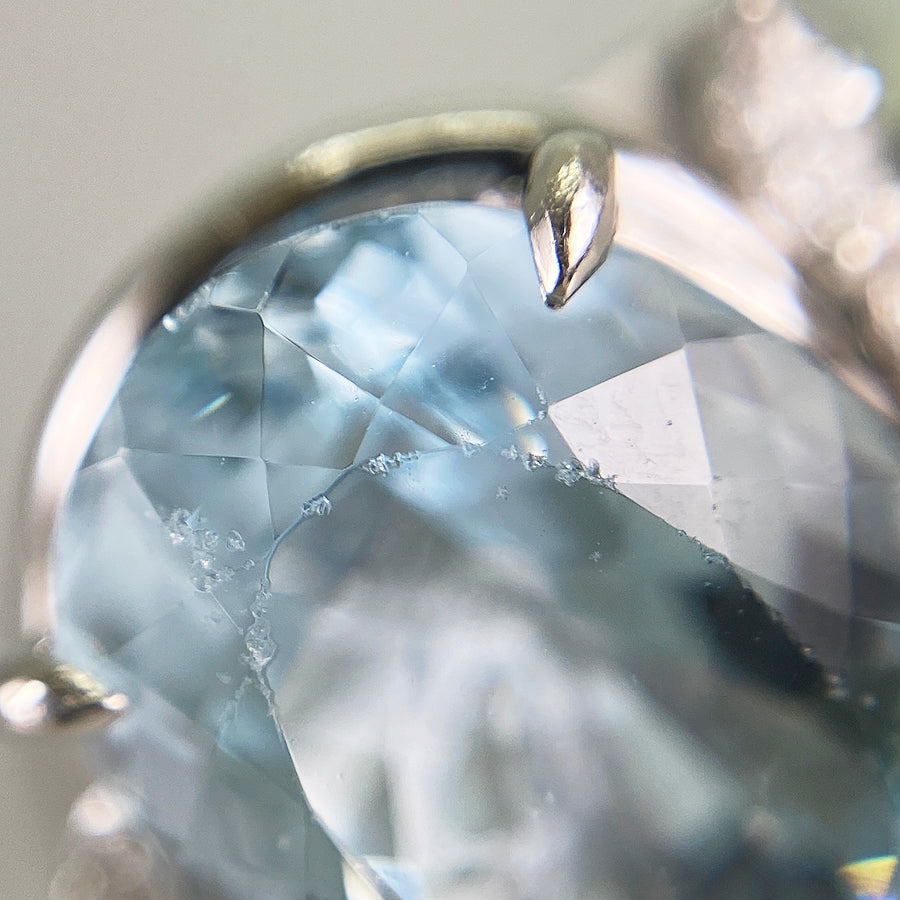 Ring Platinum Aquamarine