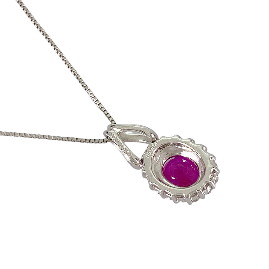 Necklace Platinum Platinum Ruby