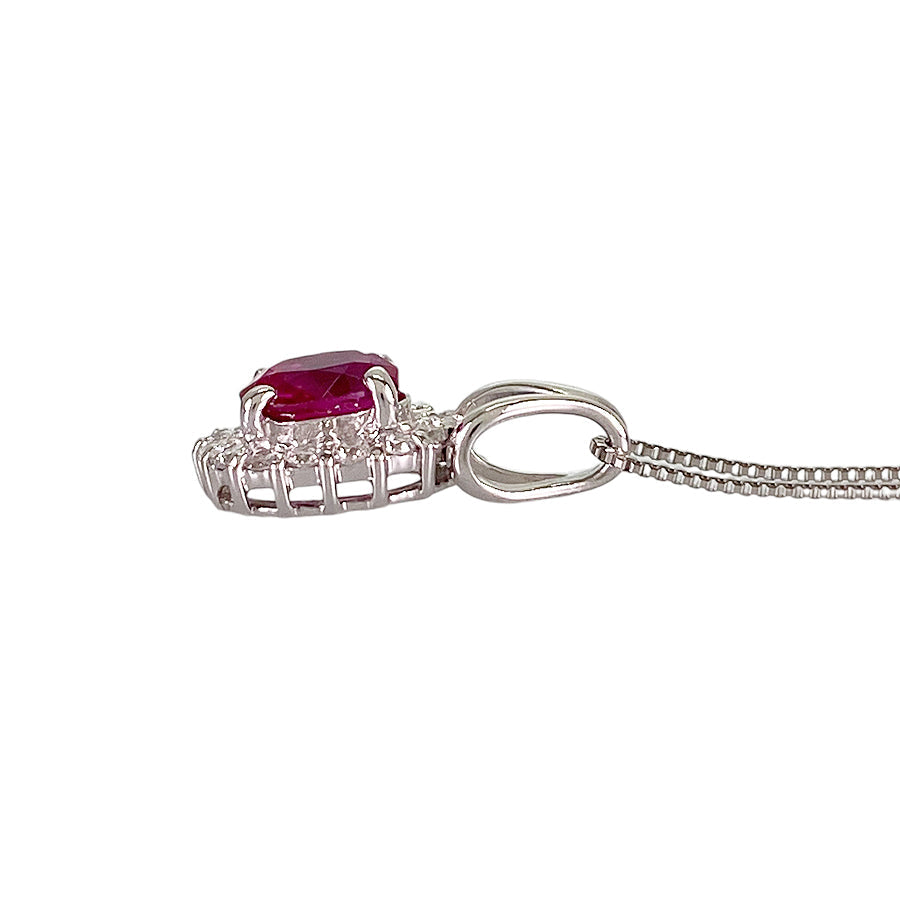 Necklace Platinum Platinum Ruby