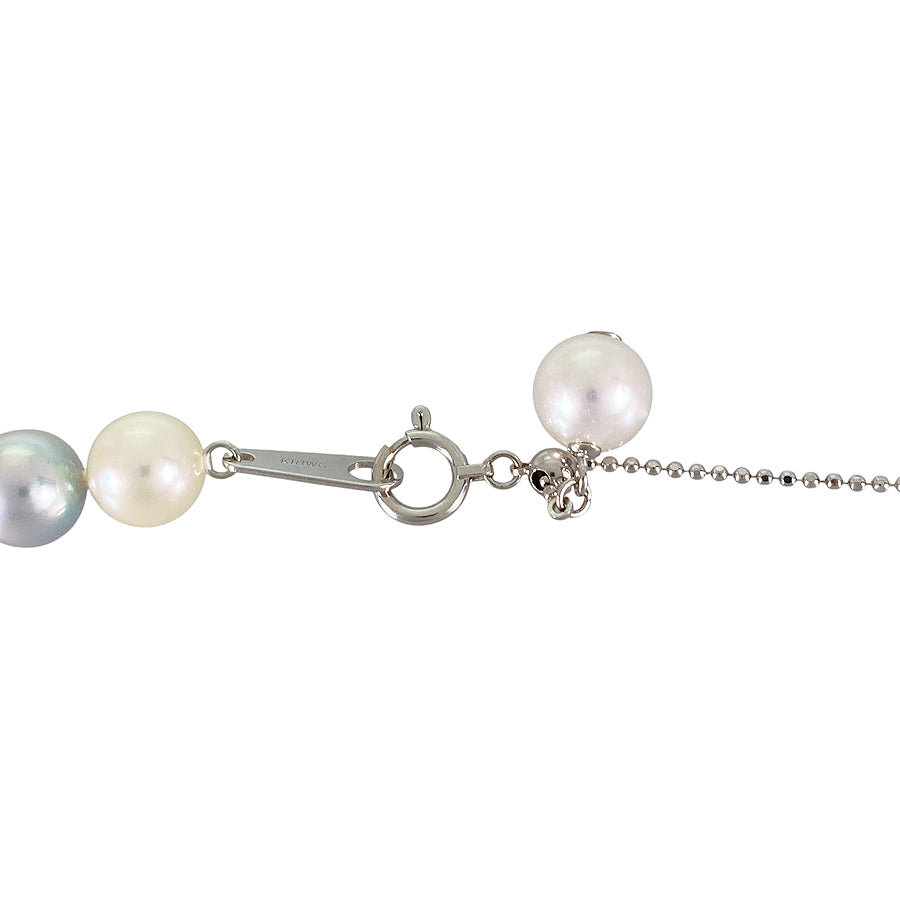 Necklace White gold Akoya Pearl