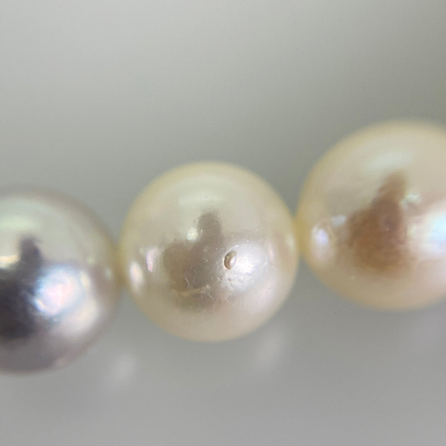 Necklace White gold Akoya Pearl