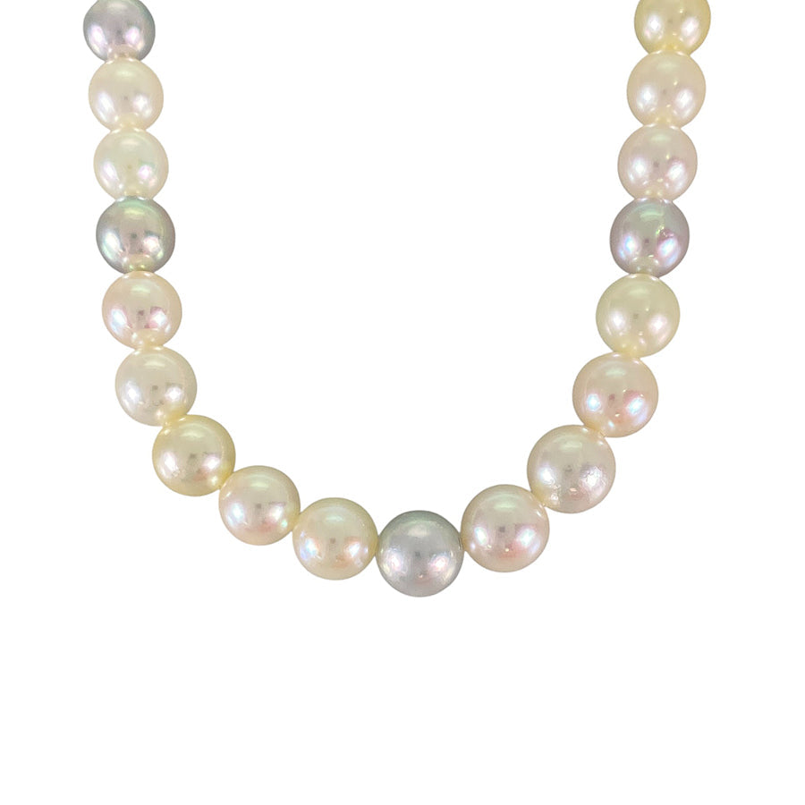 Necklace White gold Akoya Pearl