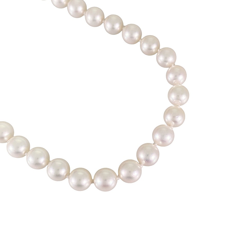 Necklace White gold Akoya Pearl