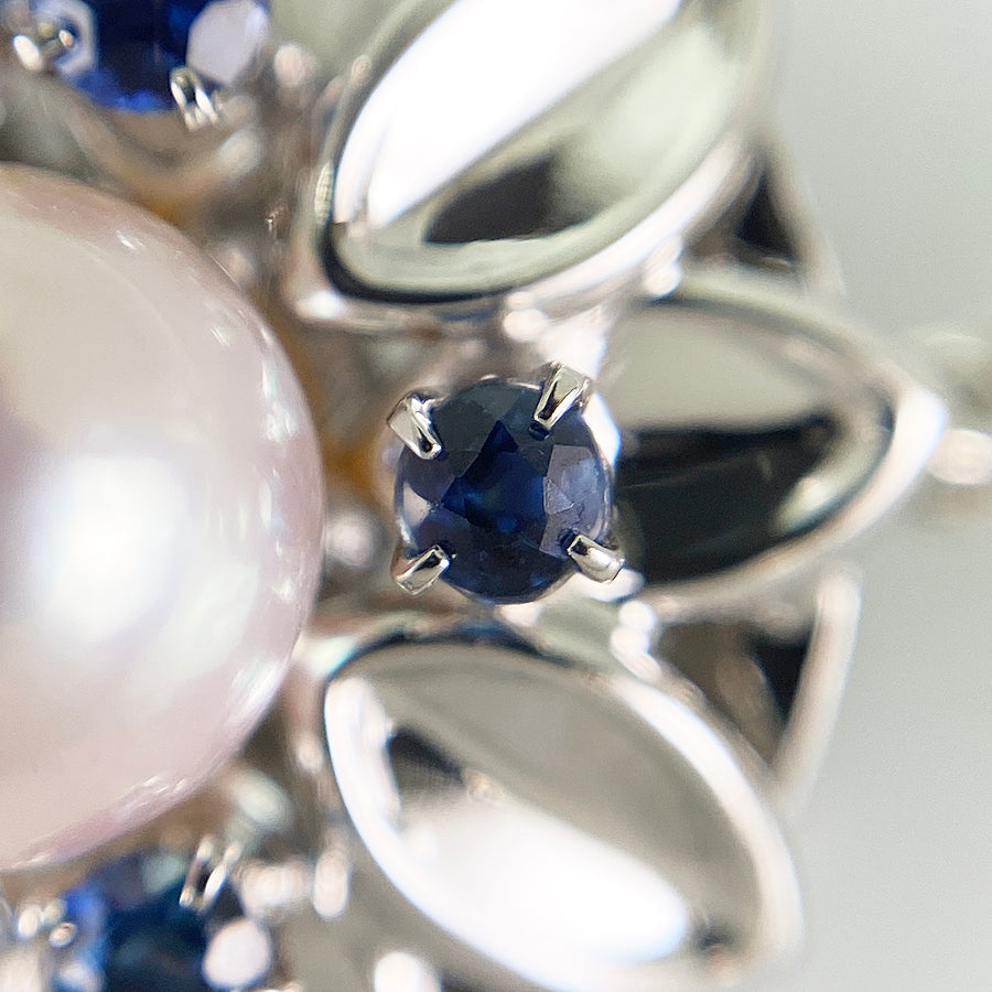 Necklace White gold Akoya Pearl