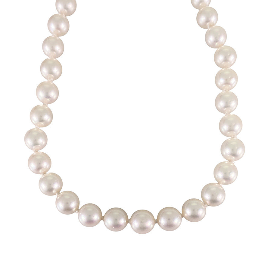 Necklace White gold Akoya Pearl