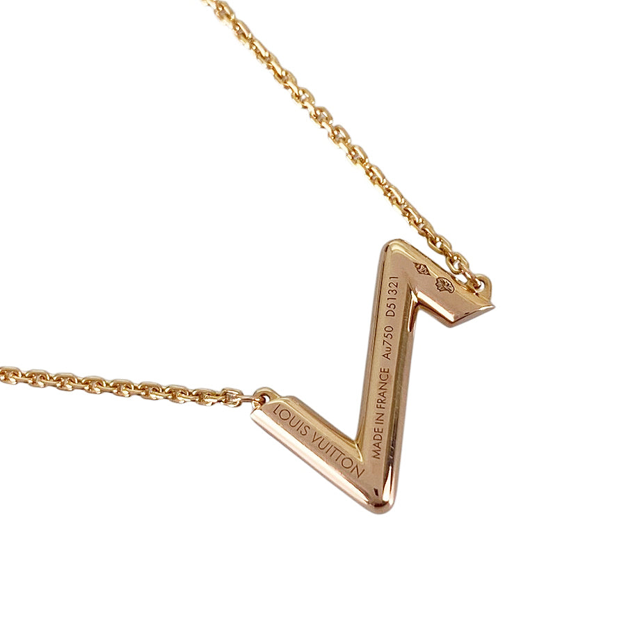 LOUIS VUITTON LV Vault Upside Down Q93809 Necklace