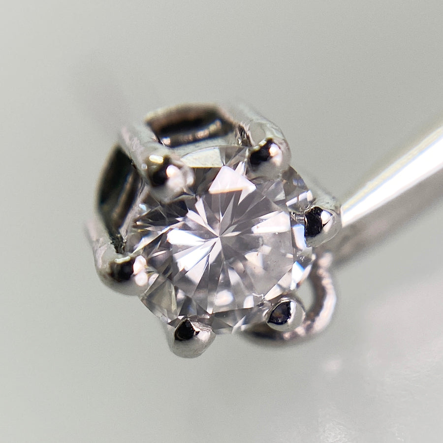 Earring Platinum Platinum Sapphire