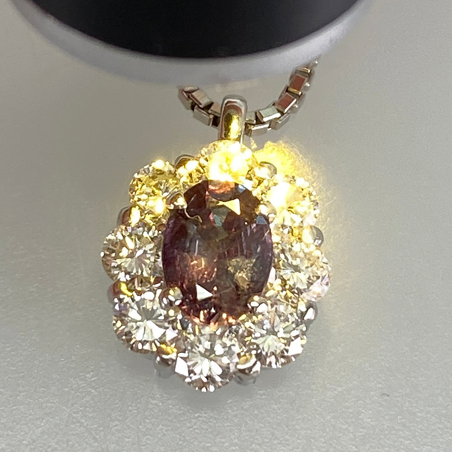 Necklace Platinum Platinum Alexandrite