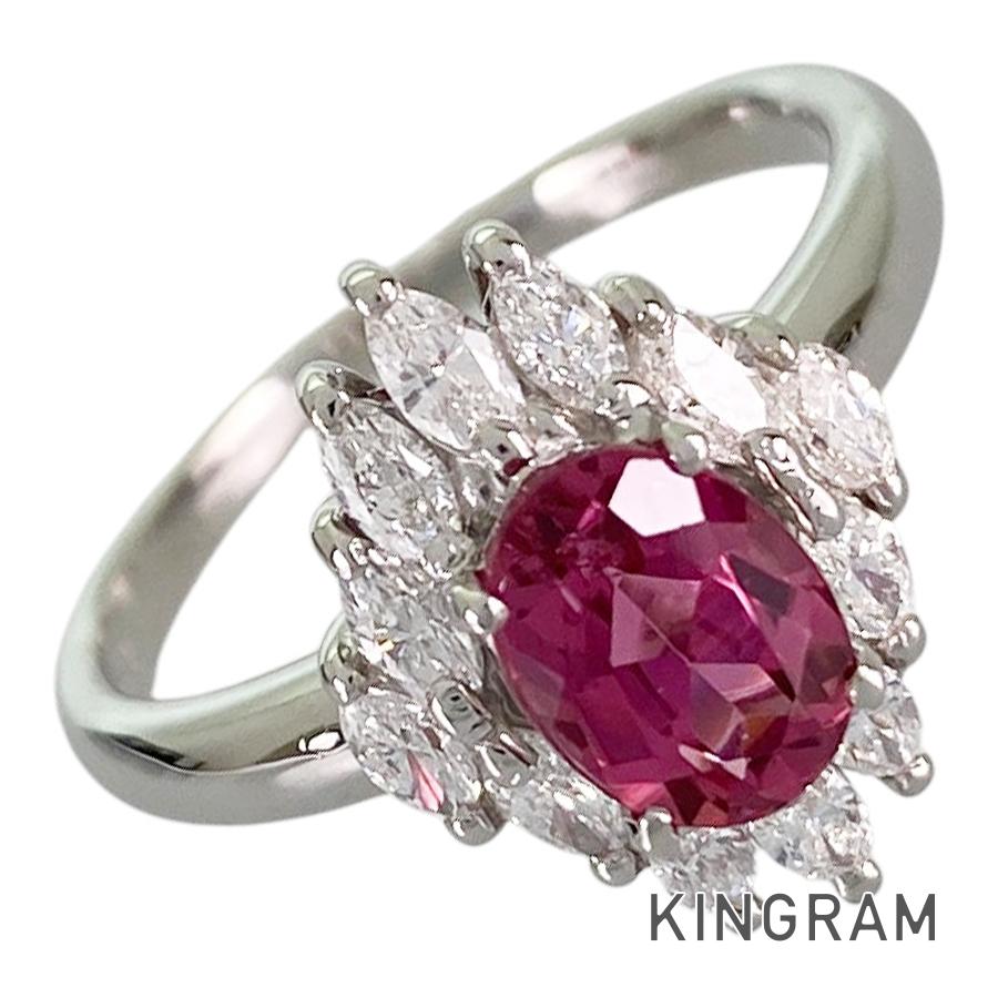 Ring Platinum Pink Tourmaline