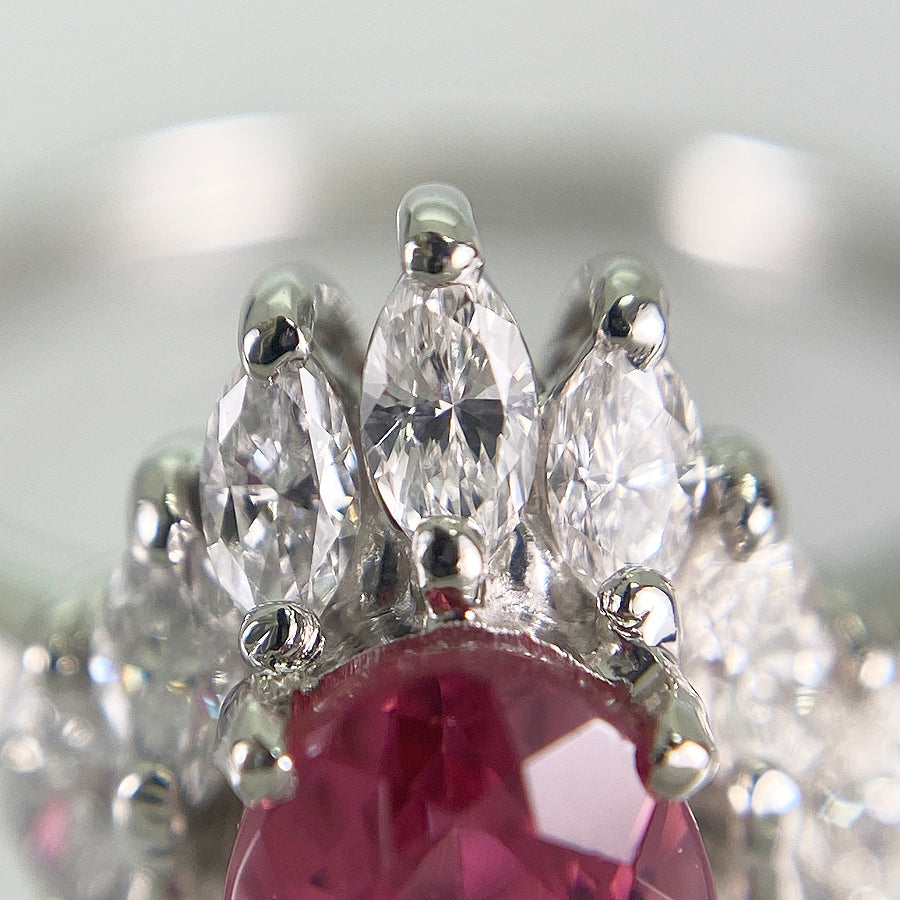 Ring Platinum Pink Tourmaline