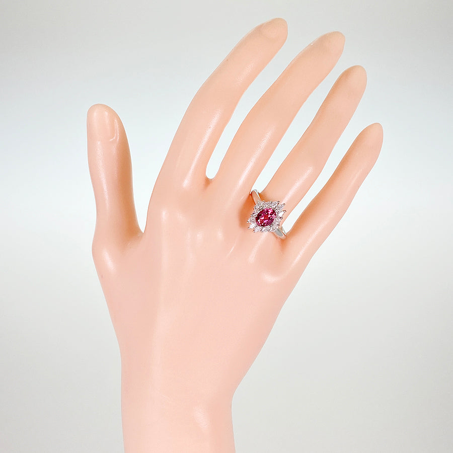 Ring Platinum Pink Tourmaline