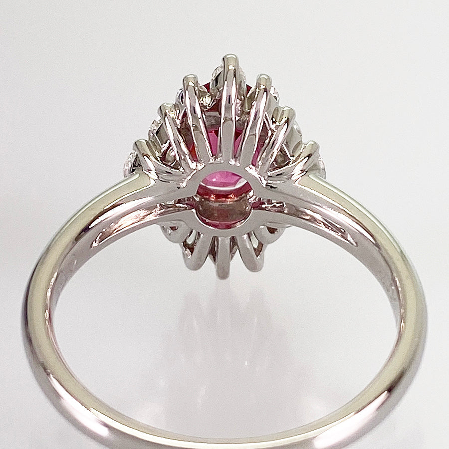 Ring Platinum Pink Tourmaline