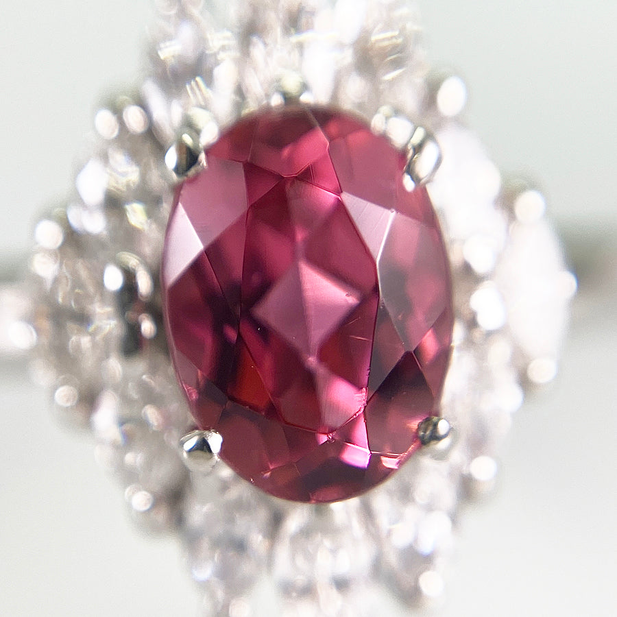 Ring Platinum Pink Tourmaline