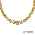 Tennis necklace Yellow gold Diamond