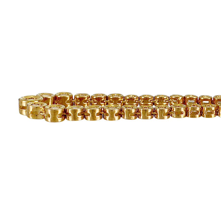 Tennis necklace Yellow gold Diamond