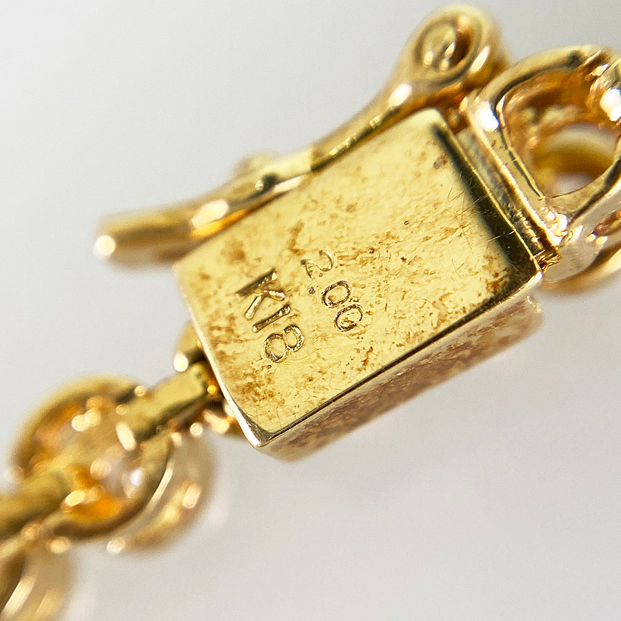 Tennis necklace Yellow gold Diamond