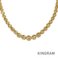 Tennis necklace Yellow gold Diamond