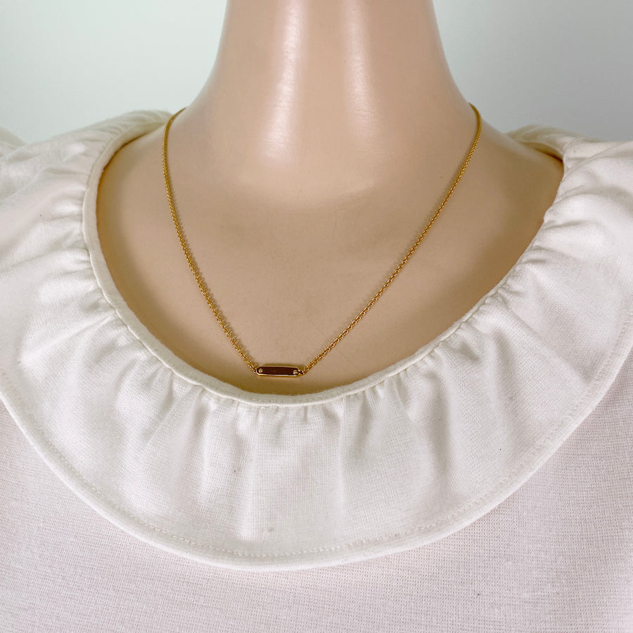 TIFFANY&Co. Tag Chain Necklace
