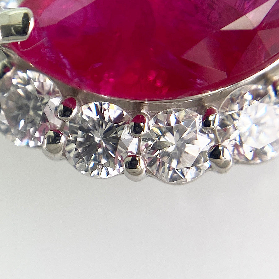 Necklace Platinum Platinum Ruby