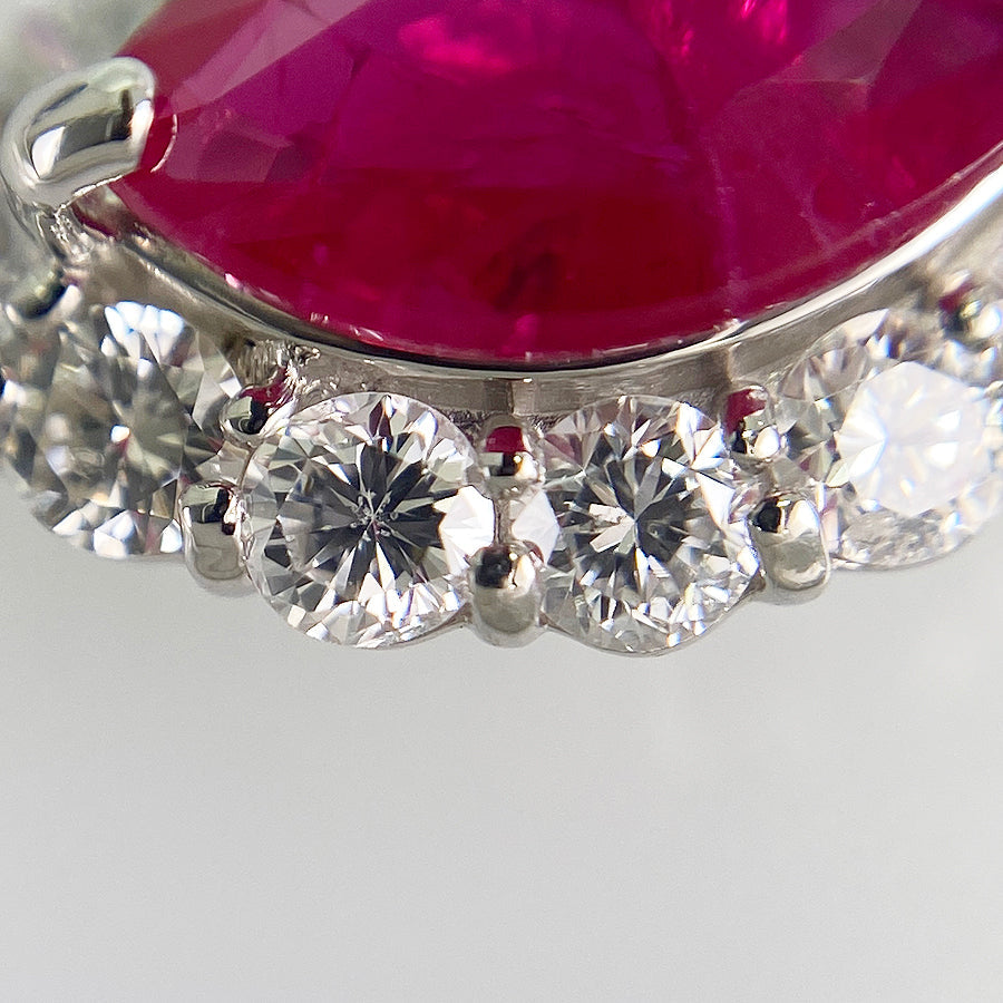 Necklace Platinum Platinum Ruby