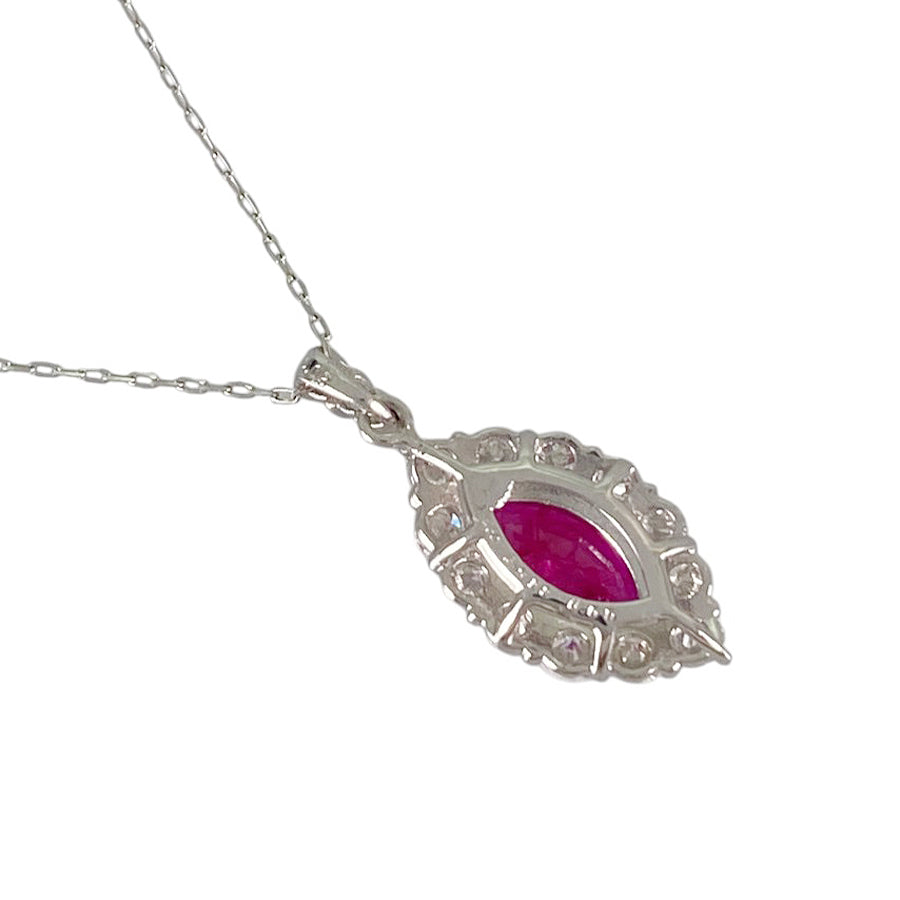 Necklace Platinum Platinum Ruby