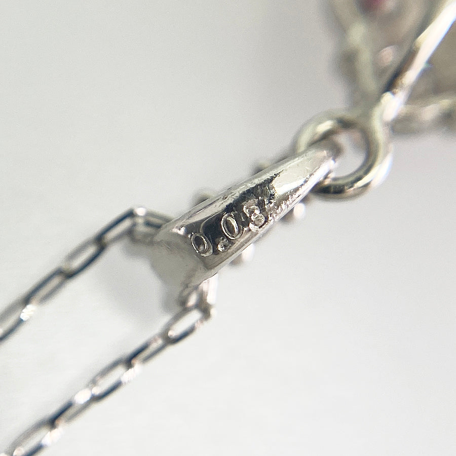 Necklace Platinum Platinum Ruby