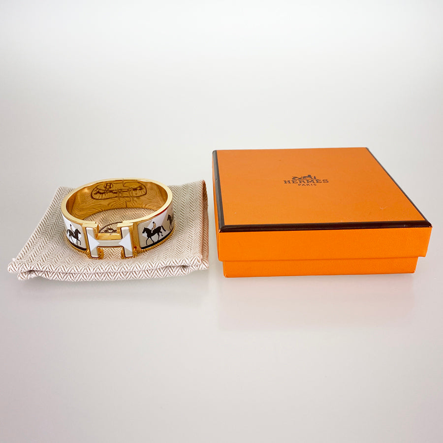 HERMES Click crack H Bangle