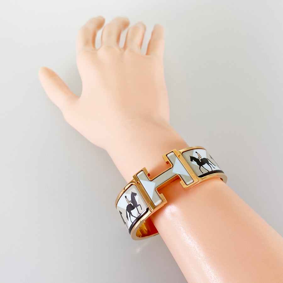 HERMES Click crack H Bangle