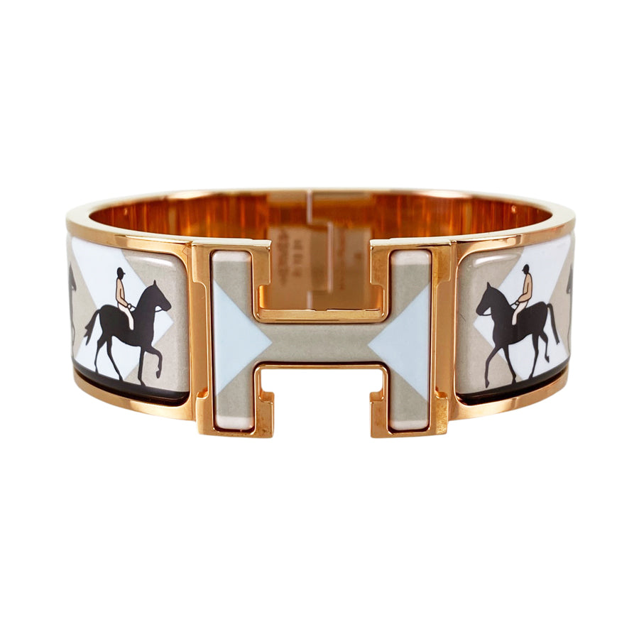 HERMES Click crack H Bangle