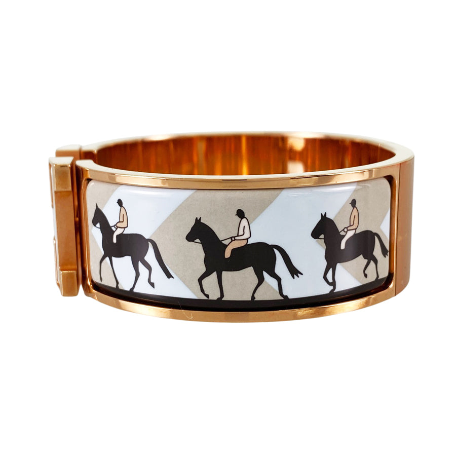 HERMES Click crack H Bangle