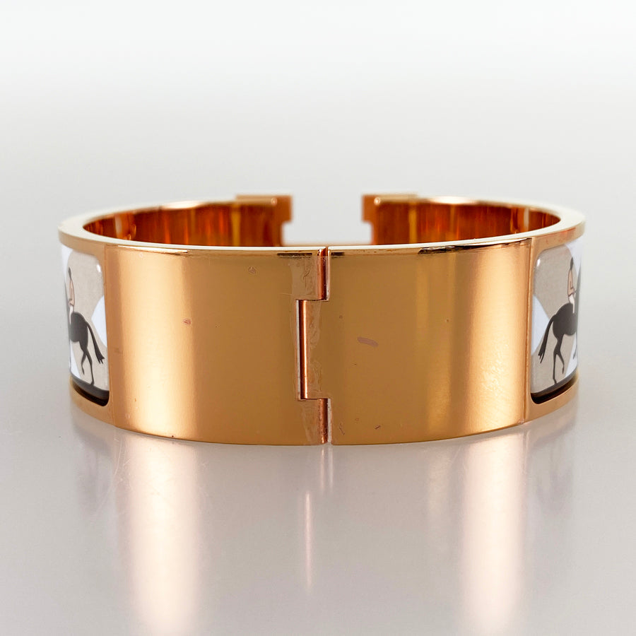 HERMES Click crack H Bangle